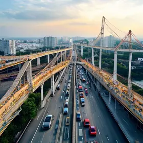 retomadas obras de viaduto na GO-020