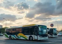ônibus articulados movidos a gás/biometano