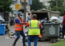 agressão coletores de lixo Goiânia