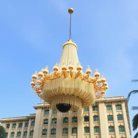 lustre caiu em condomínio de Goiânia