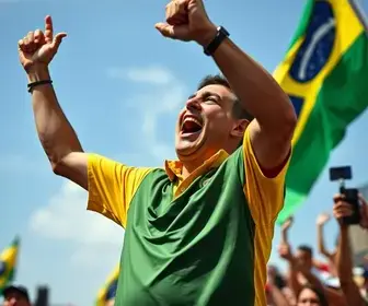Flávio Bolsonaro na região de Goiânia